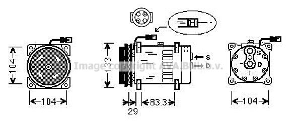 AVA QUALITY COOLING kompresorius, oro kondicionierius DFK026